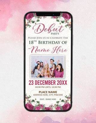 18th Birthday Layout Debut Invitation | IM-2362