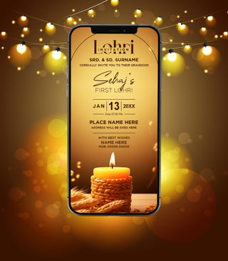 1st Lohri Invitation | IM-2545