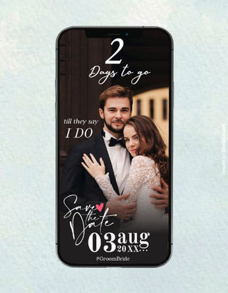 2 Days Wedding Countdown Invitation | IM-2181