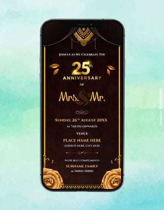 25th Anniversary Invitation Card | IM-2154