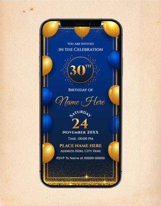 30th Birthday Invitation Card | IM-2205