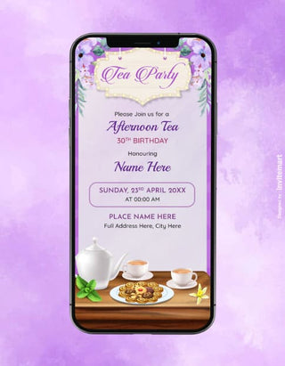 30th Birthday Tea Party Invitation | IM-2147