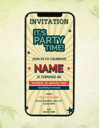 40th Birthday Party Invitation | IM-2462