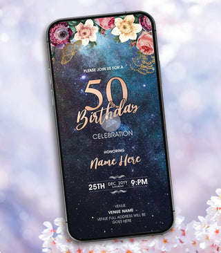 50th Birthday Invitation Video | B-97-V