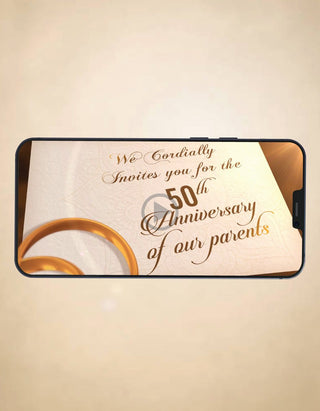 50th Wedding Anniversary Invitation Video | IM-741