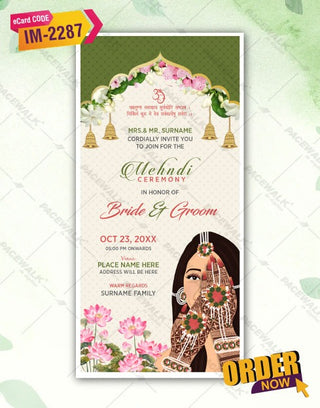 Mehendi Invitations Card | IM-2287