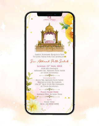 Akhand Path Sahib Invitation | IM-2317