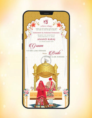 Anand Karaj Invitation Video | W-338-V