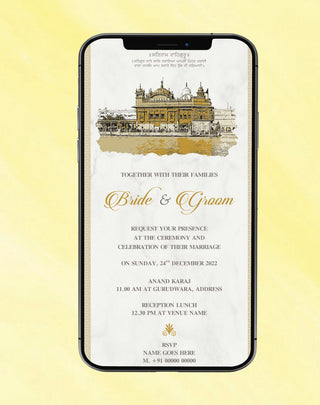 Anand Karaj Invitation | W-281