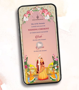 Animated Floral Wedding Invitation Video | IM-2415-V