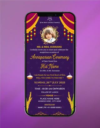 Annaprashan Ceremony Invitation | RC-04