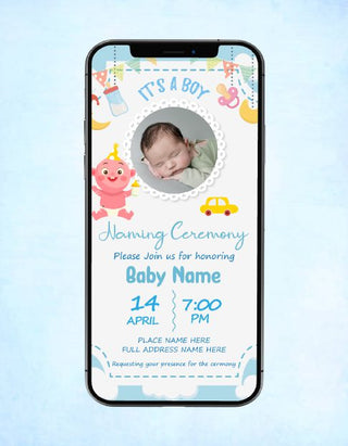 Baby Naming Ceremony Invitation | NC-01