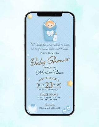 Baby Shower Invitation Card Online | IM-2327