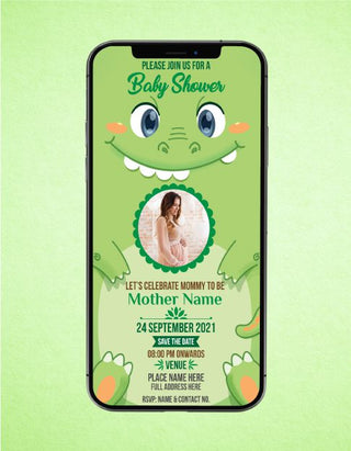 Baby Shower Monster Theme Card | BS-06