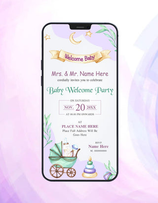 Baby Welcome Party Invitation Card | IM-2430