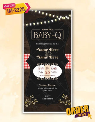 Baby Q Invitations