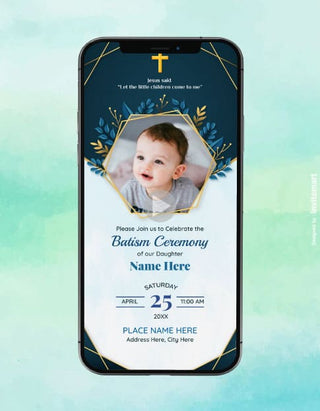 Baptism Ceremony Invitation Video | IM-2157-V