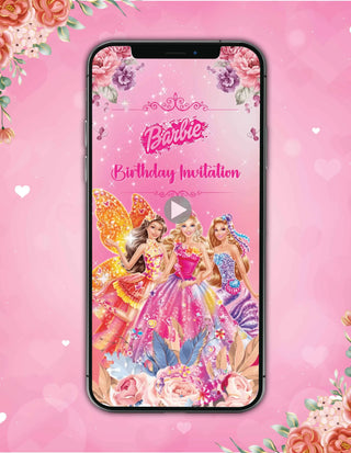 Barbie Birthday Party Invitation Video | IM-2627