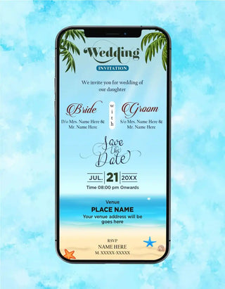 Beach Wedding Invitation | IM-2240