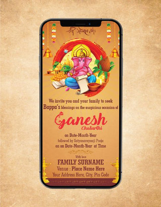 Best Ganesh Chaturthi  eCards For Mobile | GC-01