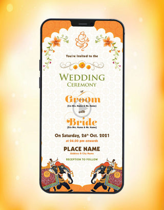 Best Indian Wedding Invitation Video | W-177-V