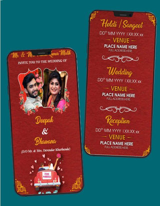 Best Indian wedding Invitation eCards | W-01