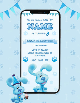 Blues Clues Birthday Invitation Card | IM-2524