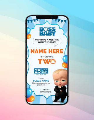 Boss Baby Theme Birthday Invitation | IM-2531