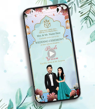 Caricature Indian Wedding Invitation Video | IM-2079