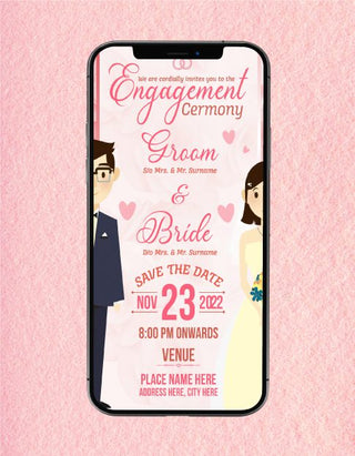 Christian Engagement Invitation Card | R-26