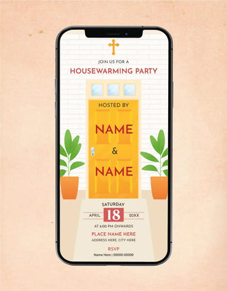 Christian Housewarming Party Invitation GIF Card | H-33 (GIF)