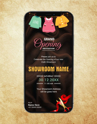 Cloth Shop Opening Invitation | IM-2274