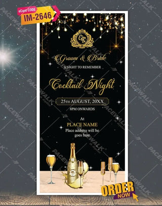 Cocktail Night Party Invitation | IM-2646