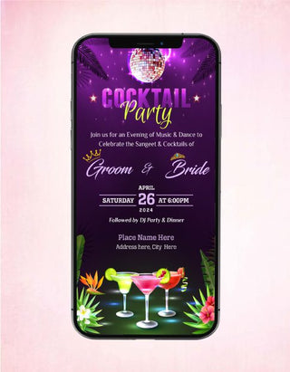 Cocktail Party Invitation Card | PT-02