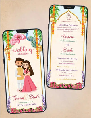 Couple Wedding Invitation | W-272