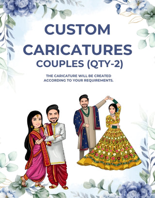 Custom Caricature Couples (Qty-2)