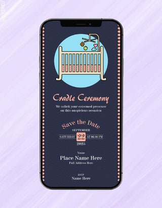 Cradle Ceremony Invitation Card | NC-07