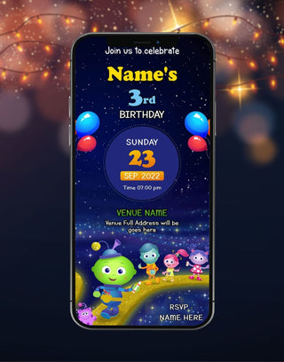 Creative Galaxy Birthday Invitation | IM-2516