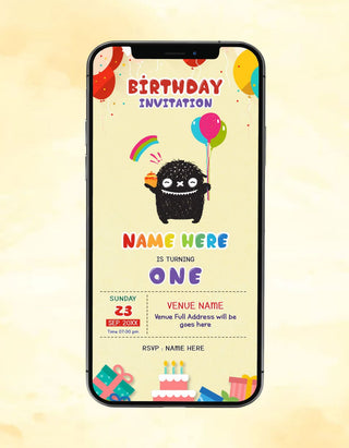 Creepy Birthday Invitation Card | IM-2458