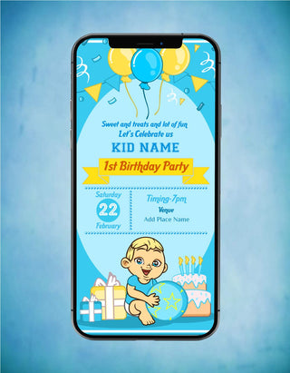 Custom Birthday Party Invitations | B-14