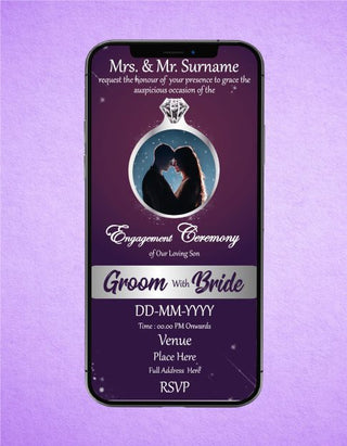 Custom Indian Engagement Invitation eCards | R-03