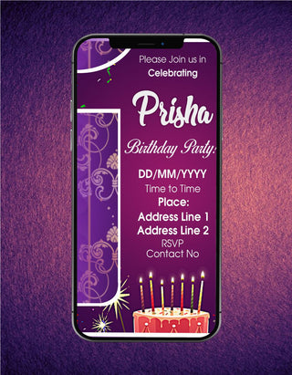 Custom Online Birthday Invitation eCards | B-01