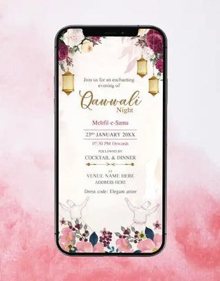 Custom Qawwali Night Invitation | IM-2474