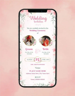 Custom Wedding Invitation Card 