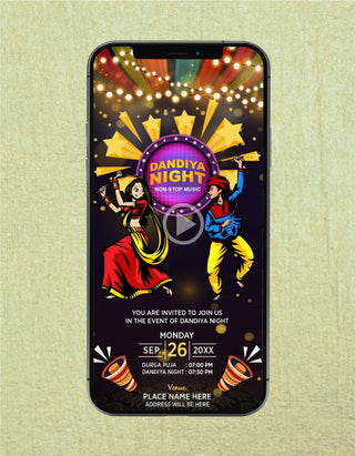 Dandiya Party Invitation Video | IM-2235-V