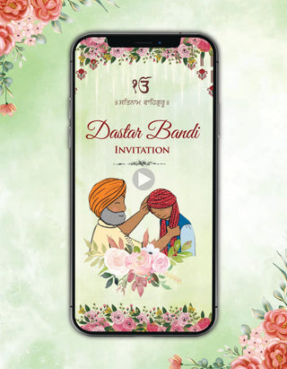 Dastar Bandi Ceremony Invitation Video | IM-2633