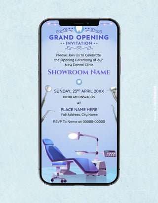 Dental Clinic Opening Invitation Card | IM-2198