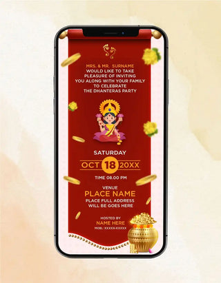 Dhanteras Invitation | IM-2261