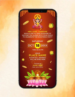 Dhanteras Invitation Card | IM-2260