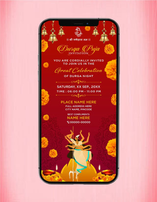 Durga Puja Invitation | IM-2256